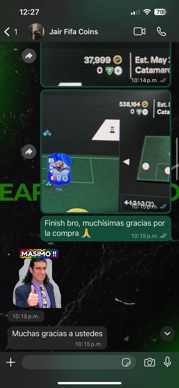 Testimonio real de cliente - Pantallazo WhatsApp